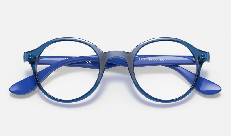 Ray Ban RB1561 Optics Kids' Eyeglasses Blue | 70832-RLPQ