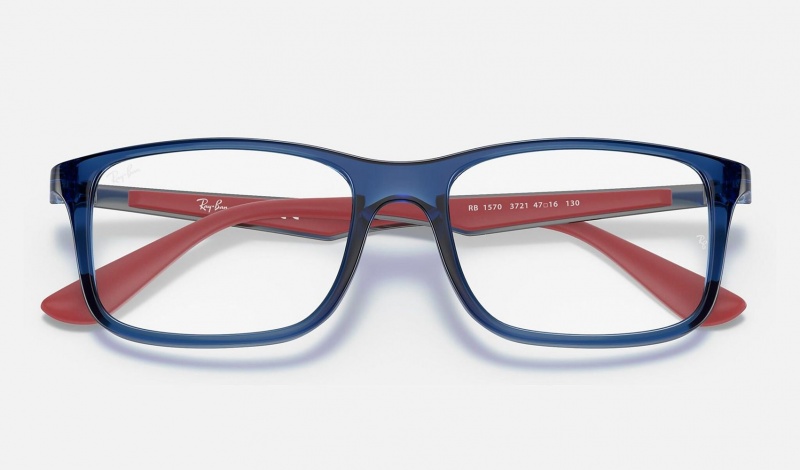 Ray Ban RB1570 Optics Kids' Eyeglasses Blue | 18246-GSKP