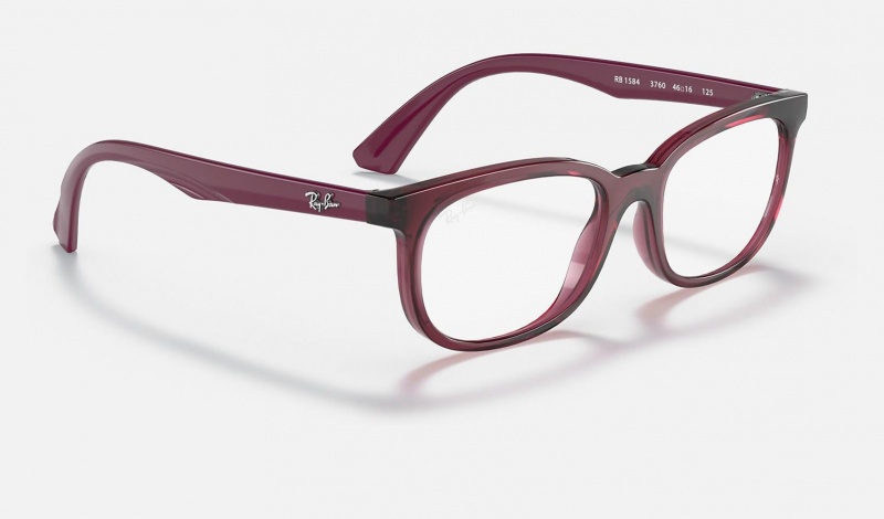 Ray Ban RB1584 Optics Kids' Eyeglasses Pink | 43198-QFVO