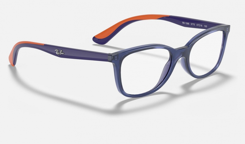 Ray Ban RB1586 Optics Kids' Eyeglasses Blue | 05391-XRPS