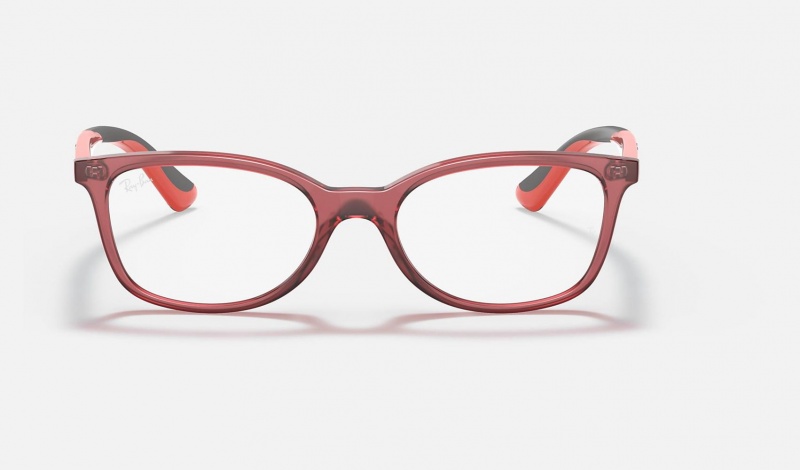 Ray Ban RB1586 Optics Kids' Eyeglasses Red | 51967-KHZC