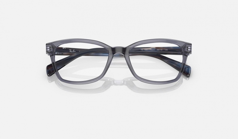 Ray Ban RB1591 Optics Kids' Eyeglasses Blue | 93714-YBVI