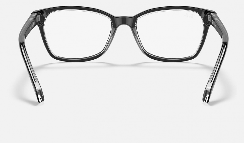 Ray Ban RB1591 Optics Kids' Eyeglasses Black | 80175-KOSQ