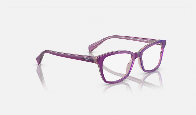 Ray Ban RB1591 Optics Kids' Eyeglasses Purple | 09768-OUQR