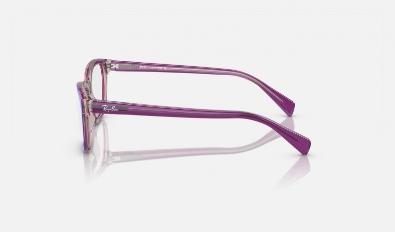 Ray Ban RB1591 Optics Kids' Eyeglasses Purple | 09768-OUQR