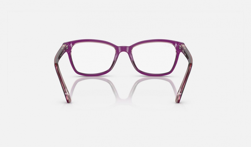 Ray Ban RB1591 Optics Kids' Eyeglasses Purple | 09768-OUQR