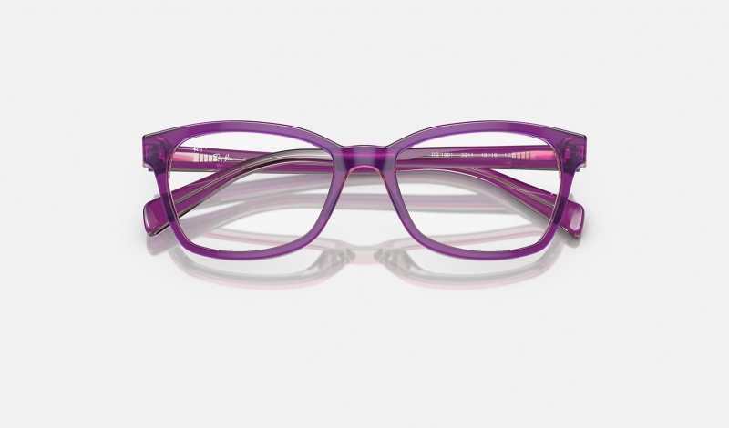 Ray Ban RB1591 Optics Kids' Eyeglasses Purple | 09768-OUQR