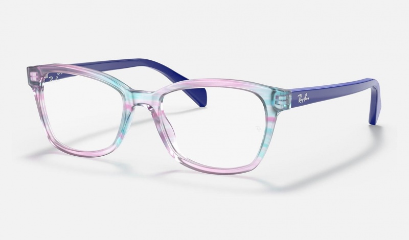 Ray Ban RB1591 Optics Kids\' Eyeglasses Purple | 20984-VCPF