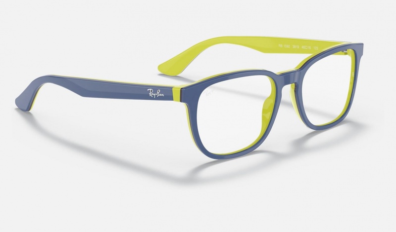 Ray Ban RB1592 Optics Kids' Eyeglasses Blue | 59137-JQRD