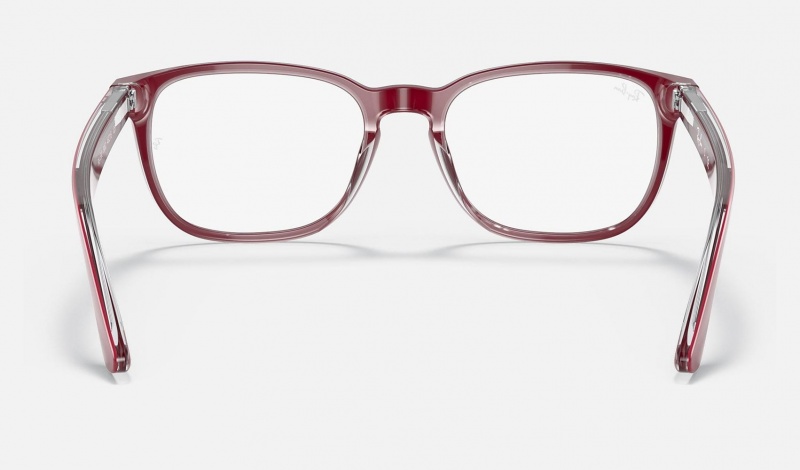 Ray Ban RB1592 Optics Kids' Eyeglasses Red | 76498-IRPO