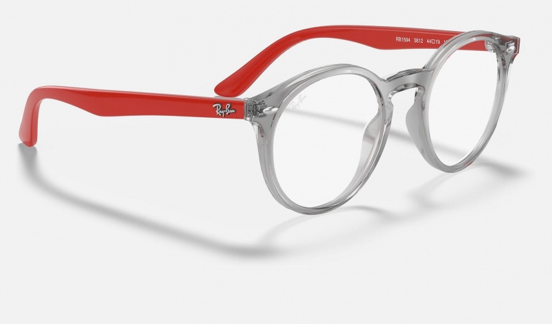 Ray Ban RB1594 Optics Kids' Eyeglasses Grey | 65702-JVDX