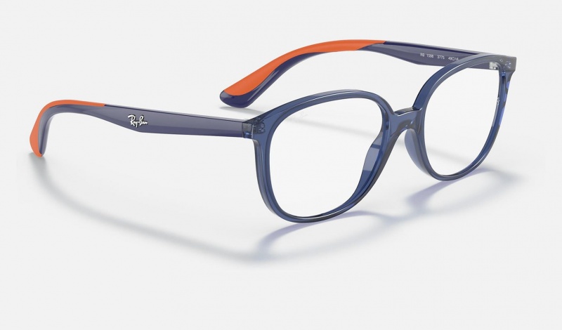 Ray Ban RB1598 Optics Kids' Eyeglasses Blue | 81759-NJKB