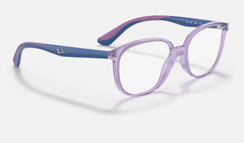 Ray Ban RB1598 Optics Kids' Eyeglasses Purple | 94682-DYWJ