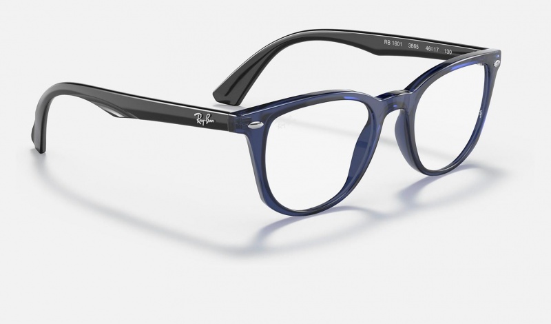 Ray Ban RB1601 Optics Kids' Eyeglasses Blue | 42835-TJPK