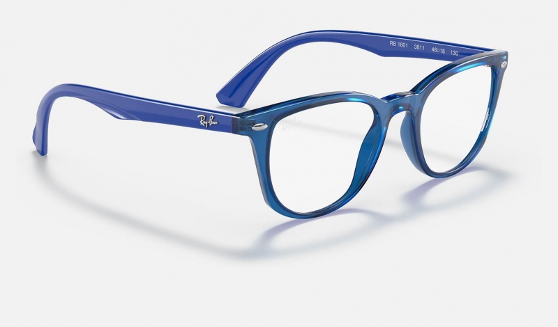 Ray Ban RB1601 Optics Kids' Eyeglasses Blue | 14536-GQNK