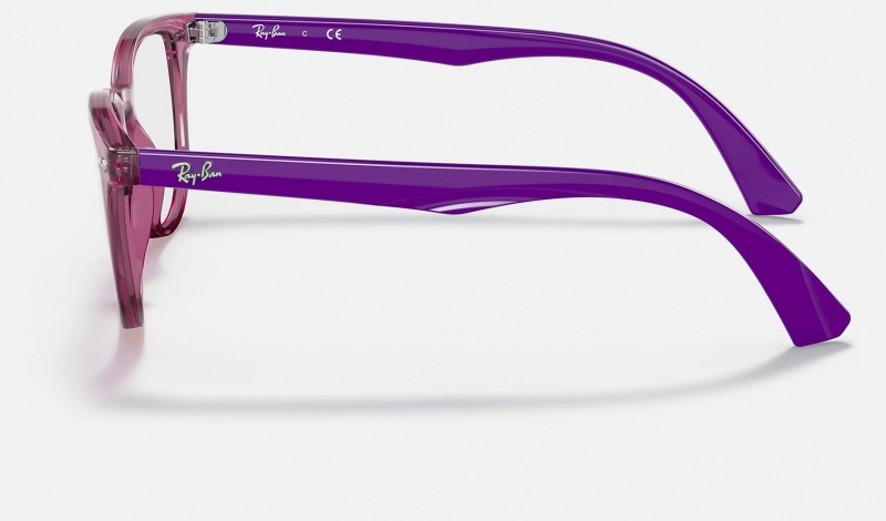 Ray Ban RB1601 Optics Kids' Eyeglasses Purple | 86350-XKMF