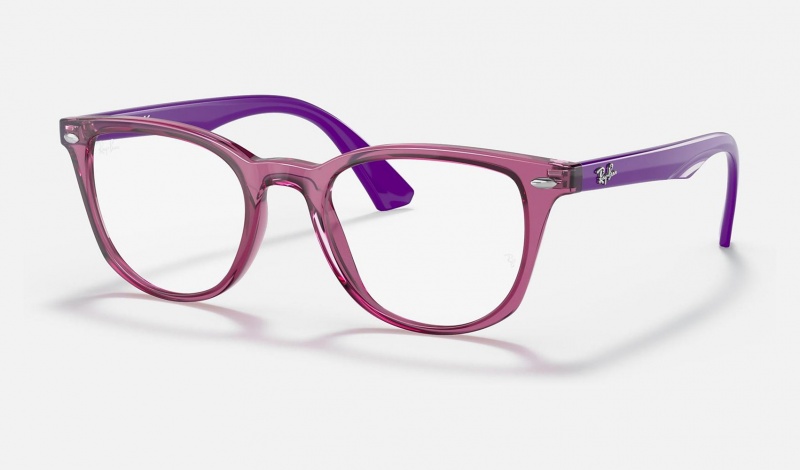 Ray Ban RB1601 Optics Kids\' Eyeglasses Purple | 86350-XKMF