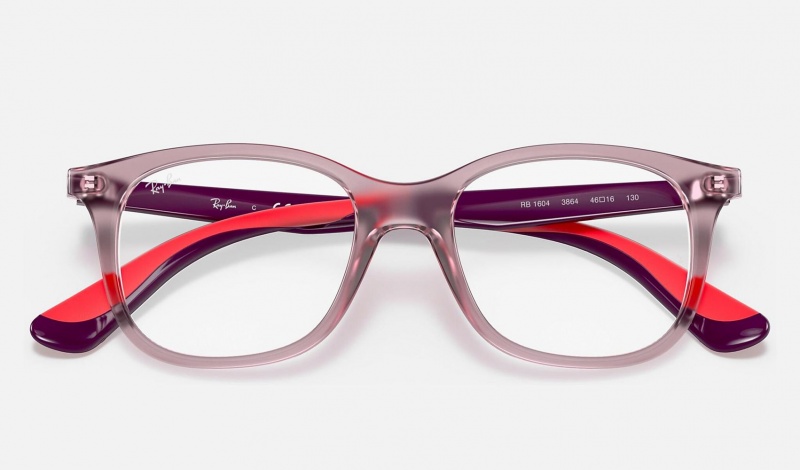 Ray Ban RB1604 Optics Kids' Eyeglasses Purple | 54783-UYKF