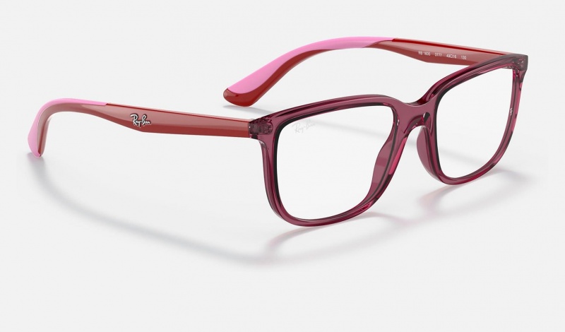 Ray Ban RB1605 Optics Kids' Eyeglasses Pink | 81035-UQCT