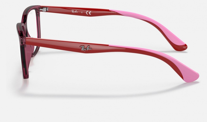 Ray Ban RB1605 Optics Kids' Eyeglasses Pink | 81035-UQCT