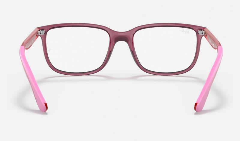 Ray Ban RB1605 Optics Kids' Eyeglasses Pink | 81035-UQCT