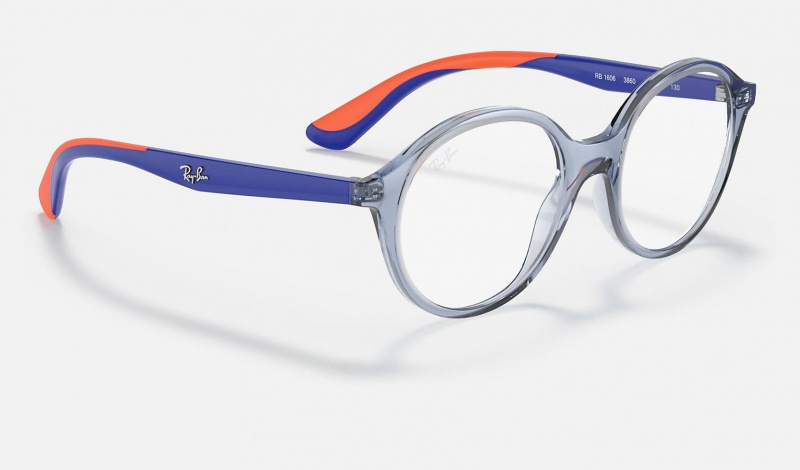 Ray Ban RB1606 Optics Kids' Eyeglasses Blue | 26941-YQAB