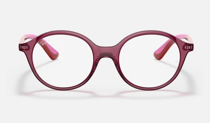 Ray Ban RB1606 Optics Kids' Eyeglasses Pink | 53760-XLFW