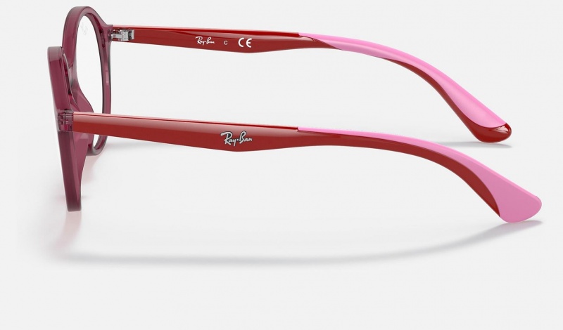 Ray Ban RB1606 Optics Kids' Eyeglasses Pink | 53760-XLFW