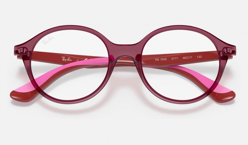 Ray Ban RB1606 Optics Kids' Eyeglasses Pink | 53760-XLFW