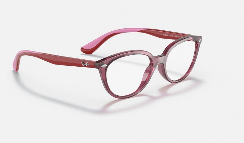 Ray Ban RB1612 Optics Kids' Eyeglasses Pink | 98127-KWMV