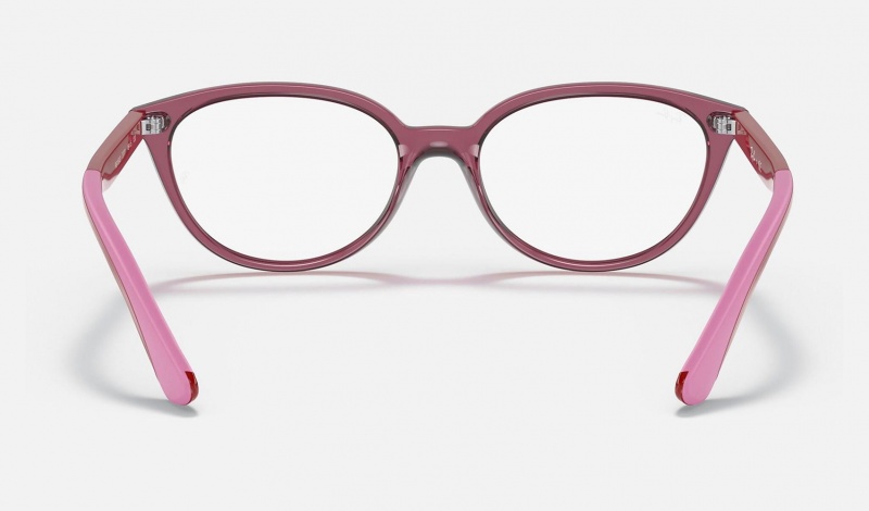 Ray Ban RB1612 Optics Kids' Eyeglasses Pink | 98127-KWMV