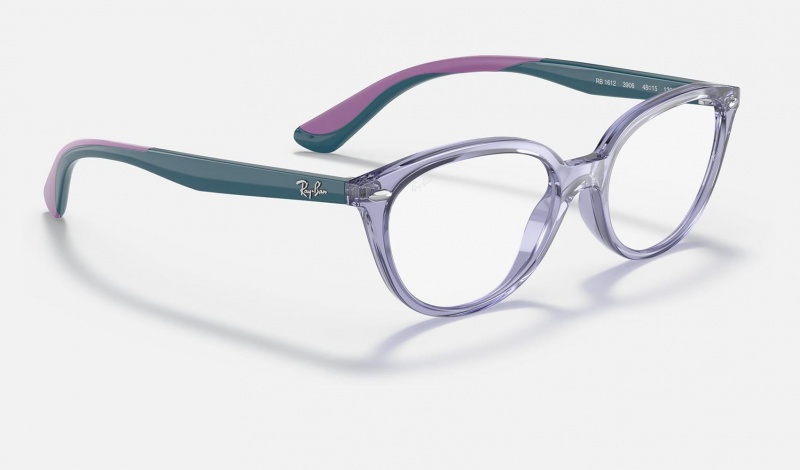 Ray Ban RB1612 Optics Kids' Eyeglasses Purple | 21658-GQSP