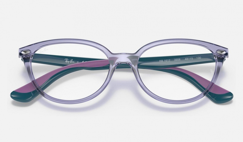 Ray Ban RB1612 Optics Kids' Eyeglasses Purple | 21658-GQSP