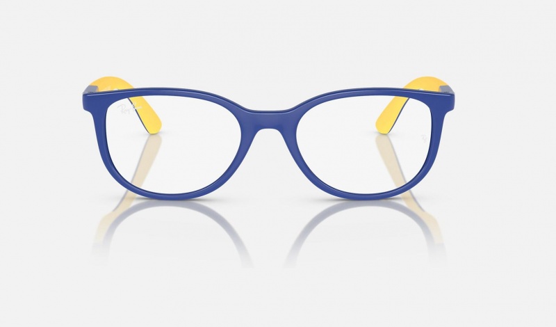 Ray Ban RB1622 Optics Bio-based Kids' Eyeglasses Blue | 63847-WJBG