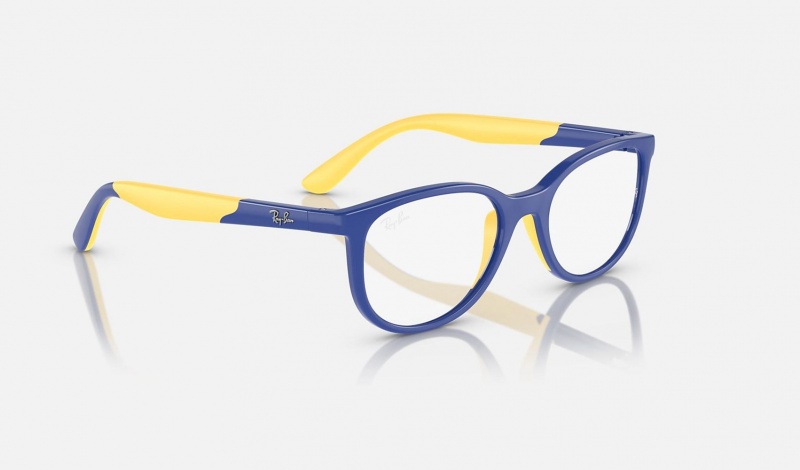 Ray Ban RB1622 Optics Bio-based Kids' Eyeglasses Blue | 63847-WJBG