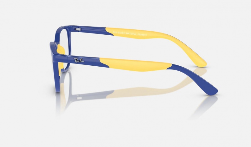 Ray Ban RB1622 Optics Bio-based Kids' Eyeglasses Blue | 63847-WJBG