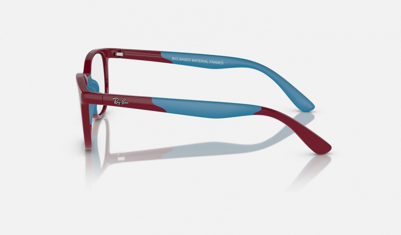 Ray Ban RB1622 Optics Bio-based Kids' Eyeglasses Burgundy | 02784-VILQ