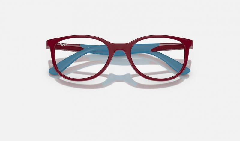 Ray Ban RB1622 Optics Bio-based Kids' Eyeglasses Burgundy | 02784-VILQ