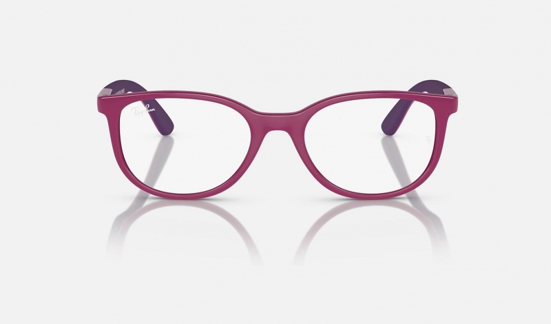 Ray Ban RB1622 Optics Bio-based Kids' Eyeglasses Pink | 14396-GURA