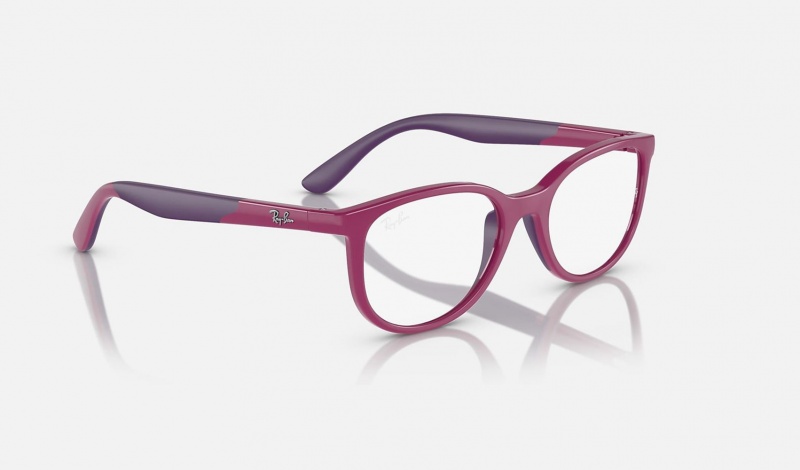 Ray Ban RB1622 Optics Bio-based Kids' Eyeglasses Pink | 14396-GURA