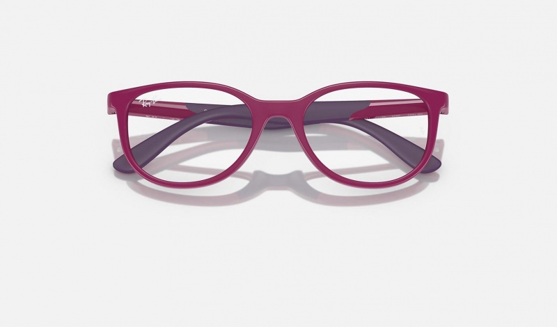 Ray Ban RB1622 Optics Bio-based Kids' Eyeglasses Pink | 14396-GURA