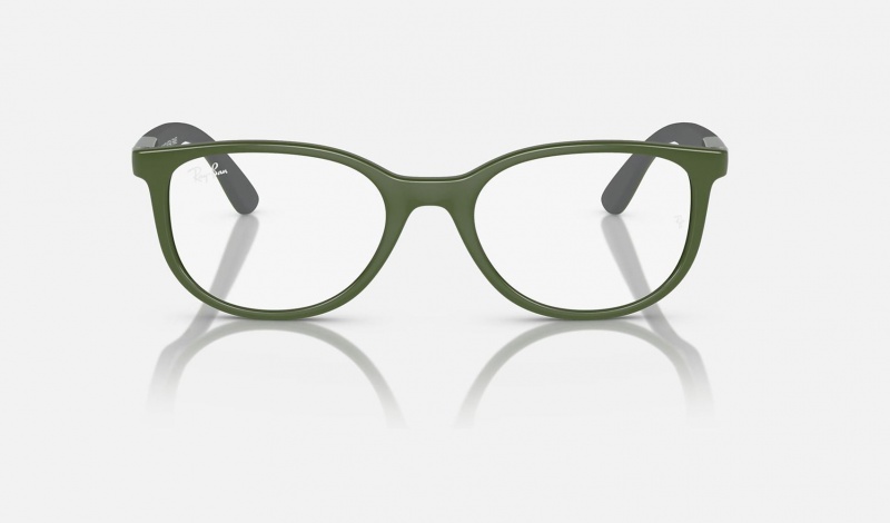 Ray Ban RB1622 Optics Bio-based Kids' Eyeglasses Green | 71349-BZEN