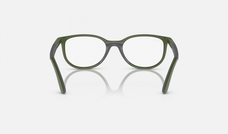 Ray Ban RB1622 Optics Bio-based Kids' Eyeglasses Green | 71349-BZEN