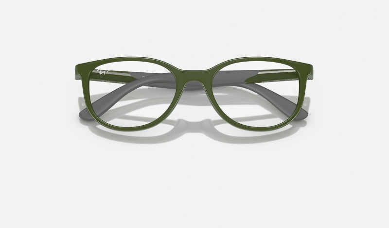 Ray Ban RB1622 Optics Bio-based Kids' Eyeglasses Green | 71349-BZEN