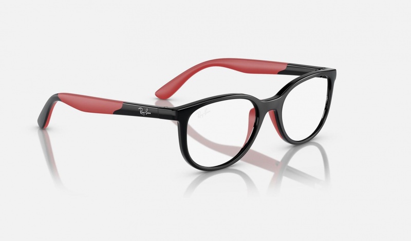 Ray Ban RB1622 Optics Bio-based Kids' Eyeglasses Black | 09235-NZQM