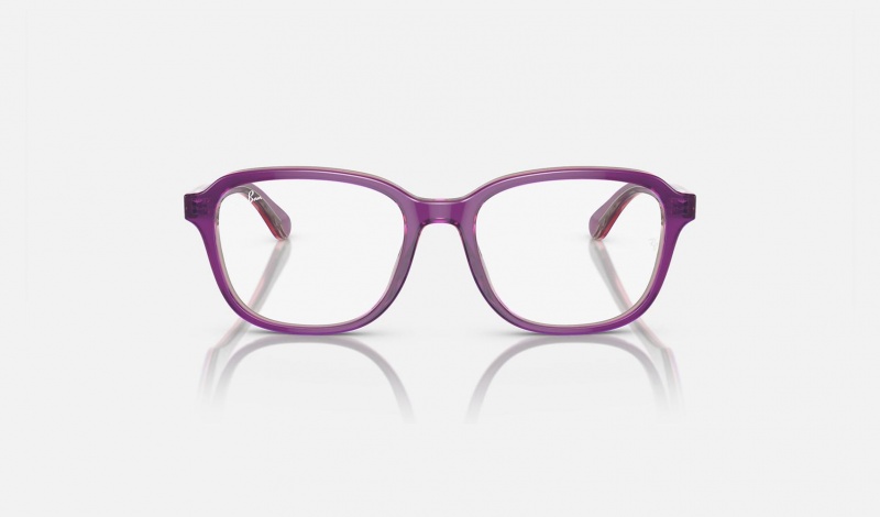 Ray Ban RB1627 Optics Kids' Eyeglasses Purple | 84206-PKWO