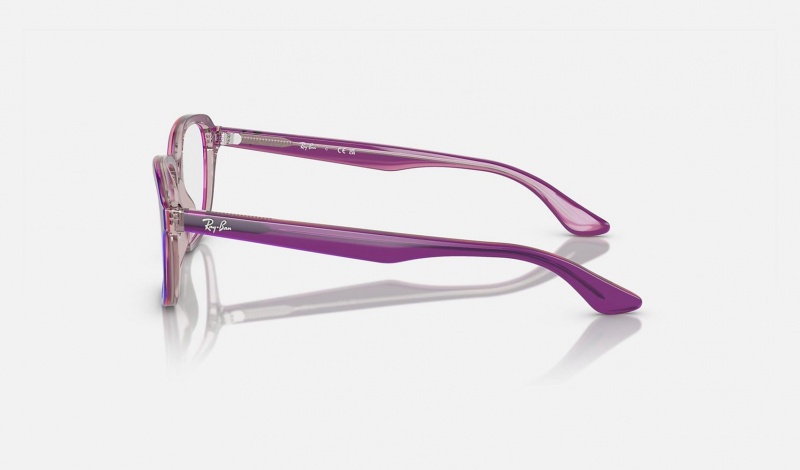 Ray Ban RB1627 Optics Kids' Eyeglasses Purple | 84206-PKWO