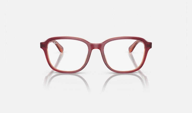 Ray Ban RB1627 Optics Kids' Eyeglasses Red | 48503-SADK