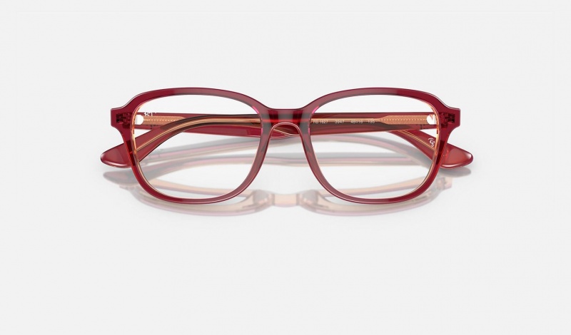 Ray Ban RB1627 Optics Kids' Eyeglasses Red | 48503-SADK