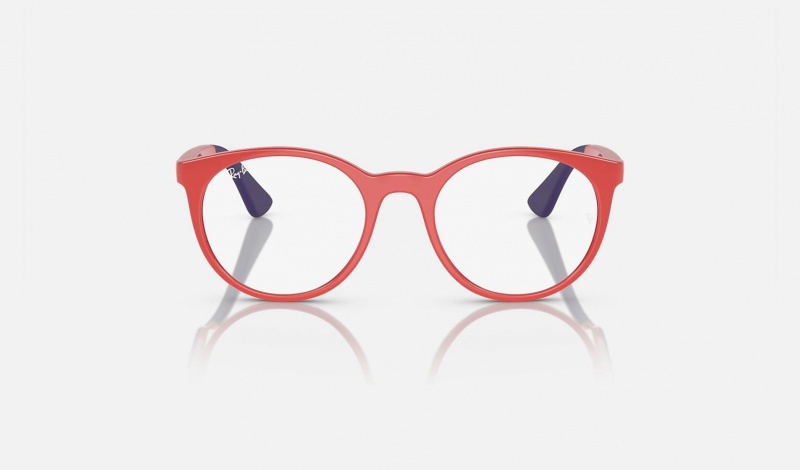 Ray Ban RB1628 Optics Bio-based Kids' Eyeglasses Red | 54928-MENX